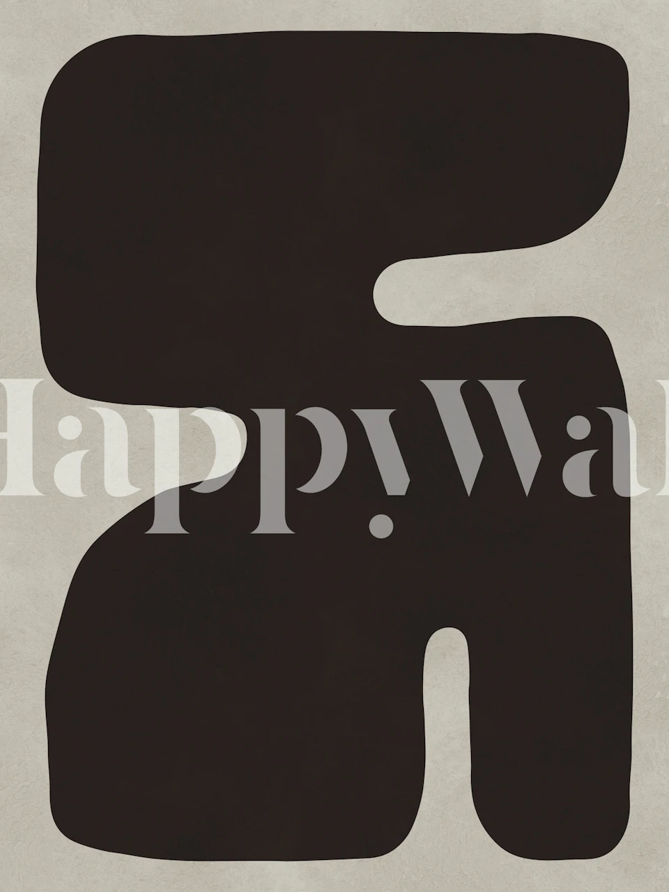 Geometric modern art tapet uppsatt i ett rum