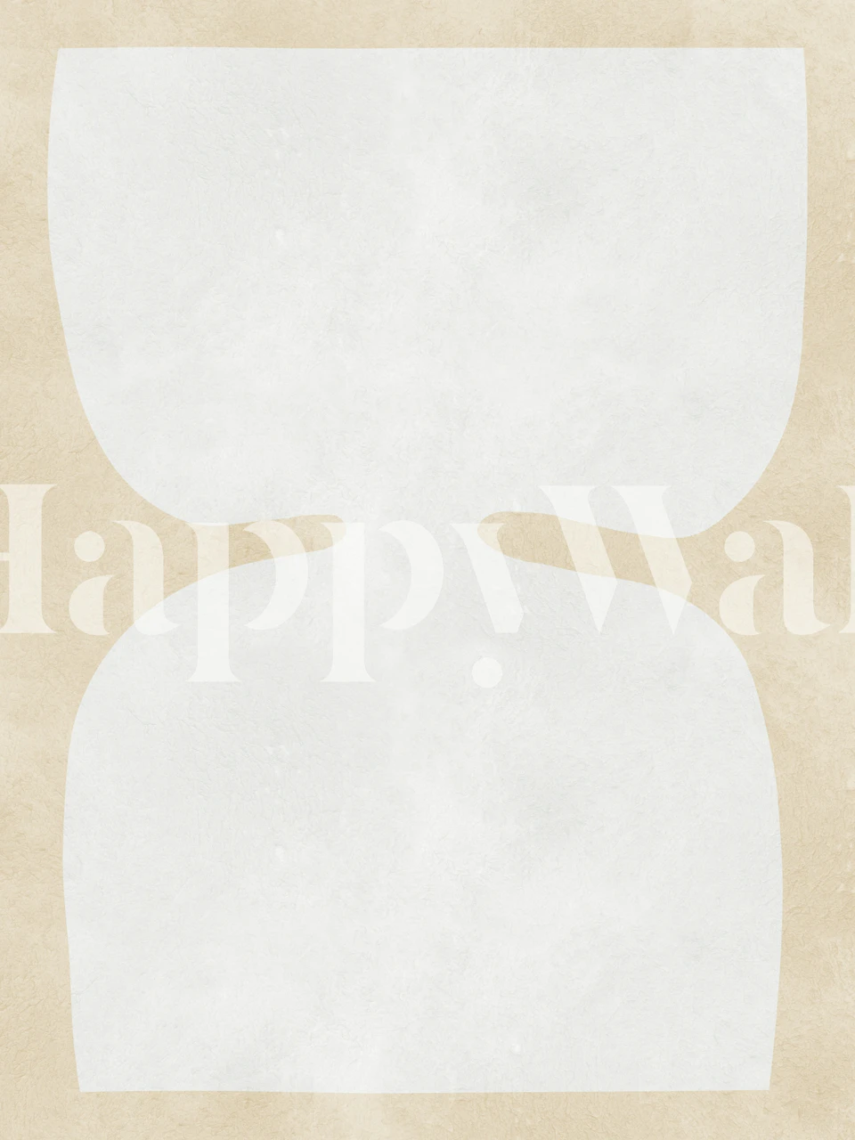 Abstrakt beige geometriska former väggmålning