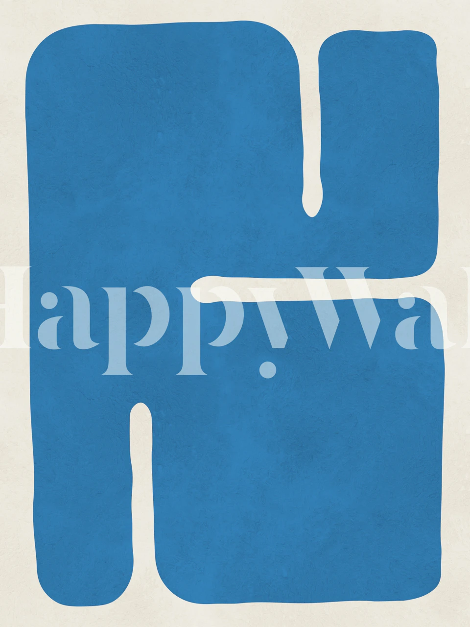 Blue abstract geometric shapes wallpaper with soft texture