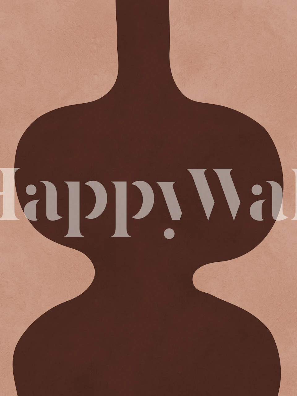 Geometric modern art wallpaper in a room