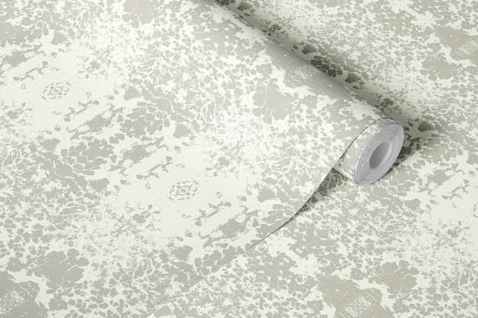 Abstract Nature Inspired Damask Touch - Greywallpaper roll