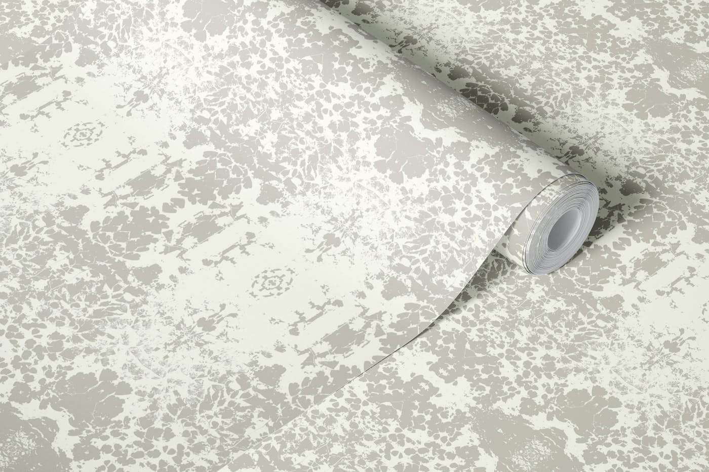 Abstract Nature Inspired Damask Touch - Grey wallpaper roll