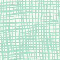 Retro grid pattern aqua and cream ταπετσαρία
