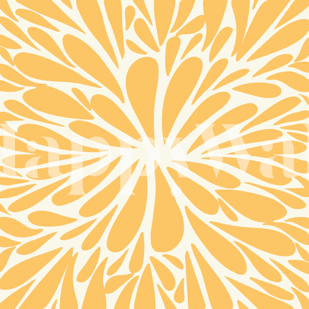 Fototapeta žluté abstraktní květinové burst vzor