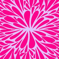 Abstract floral burst pattern magenta, violet tapete
