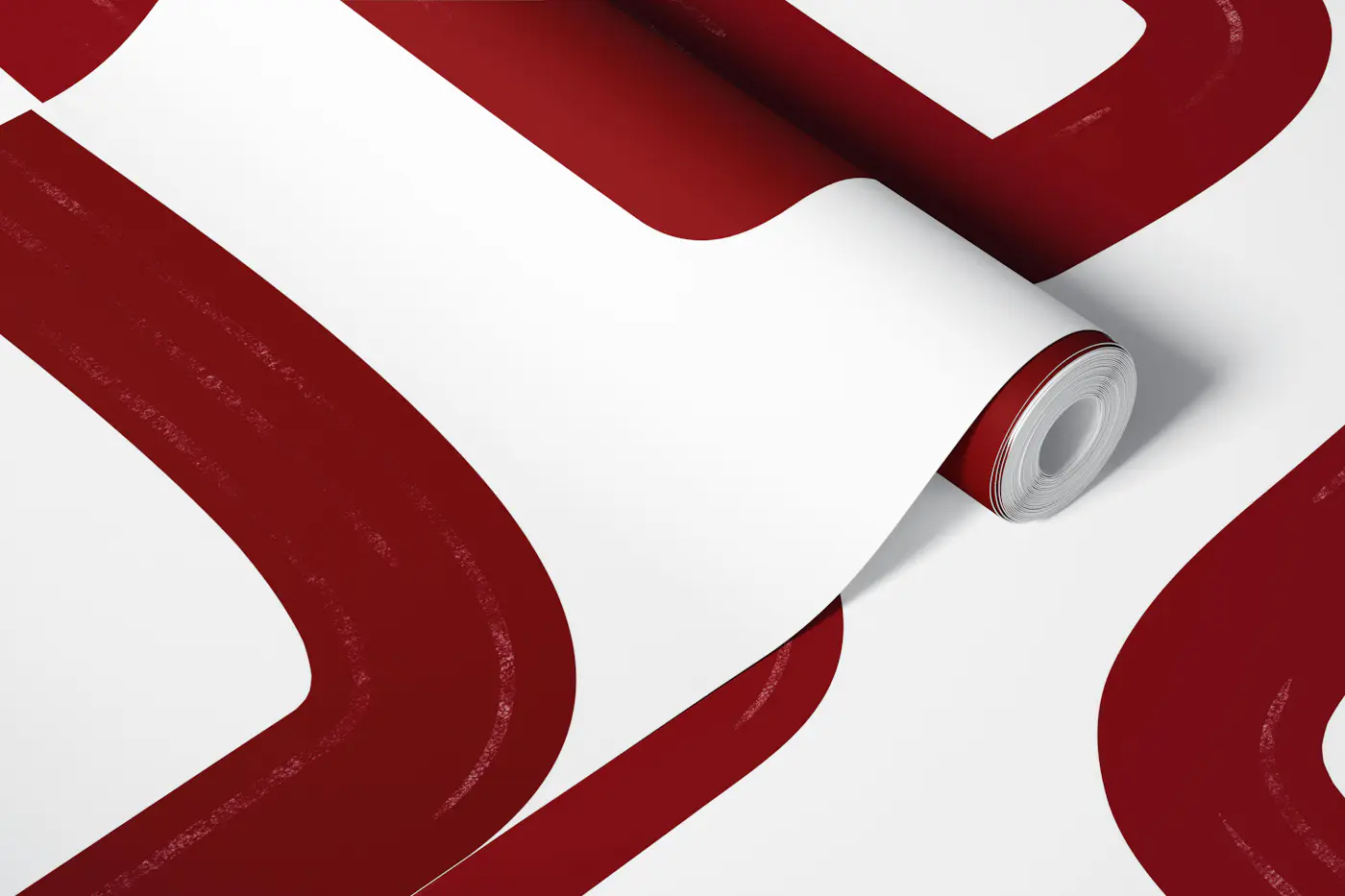 Abstract Line Red wallpaper roll