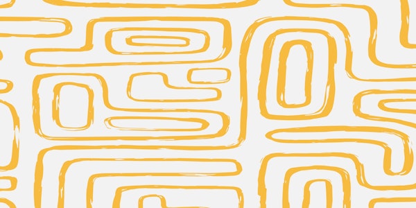 Abstract Boho Yellow