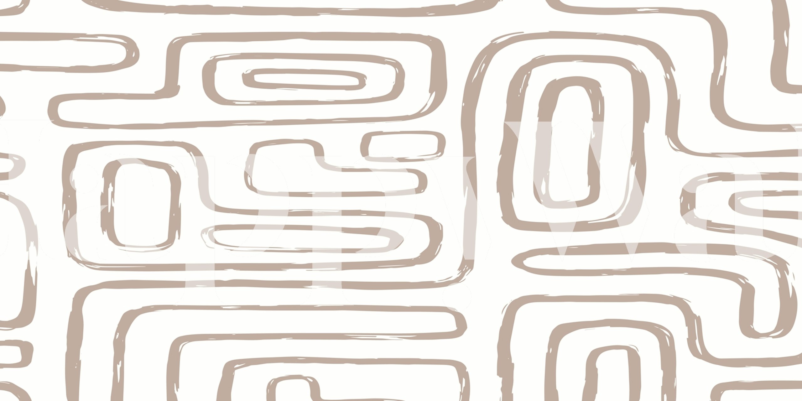 Abstract Boho Beige wallpaper design