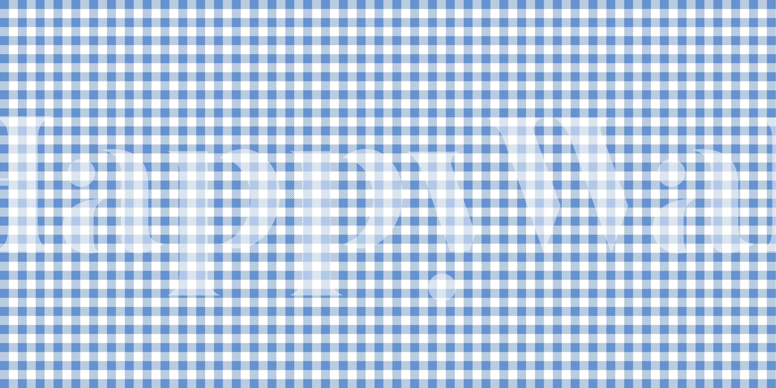 Blue and white checkered pattern wallpaper