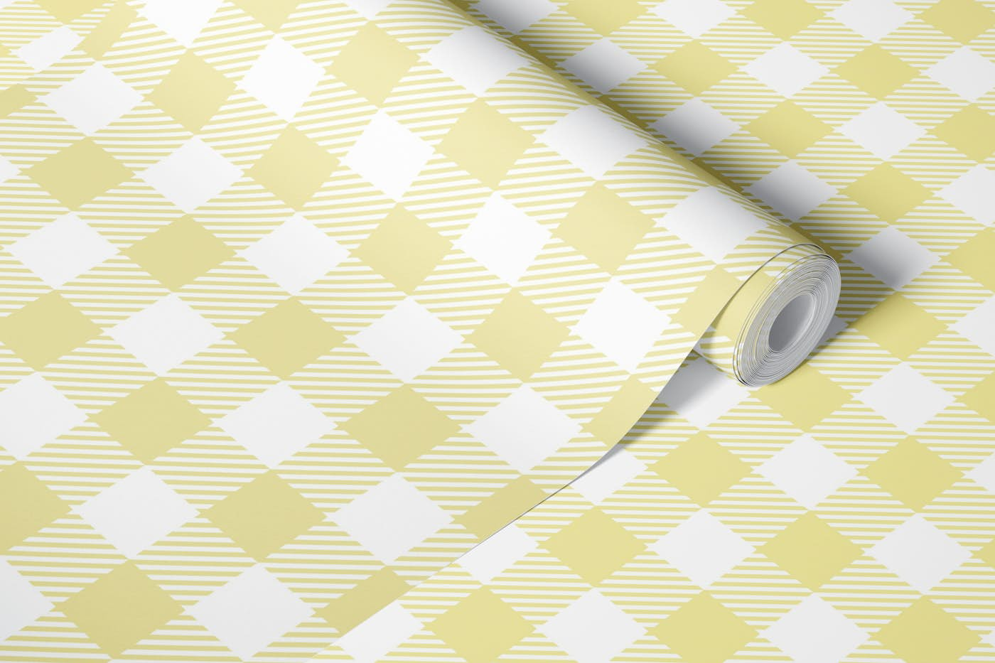 Abstract Chess Yellow Vintage wallpaper roll