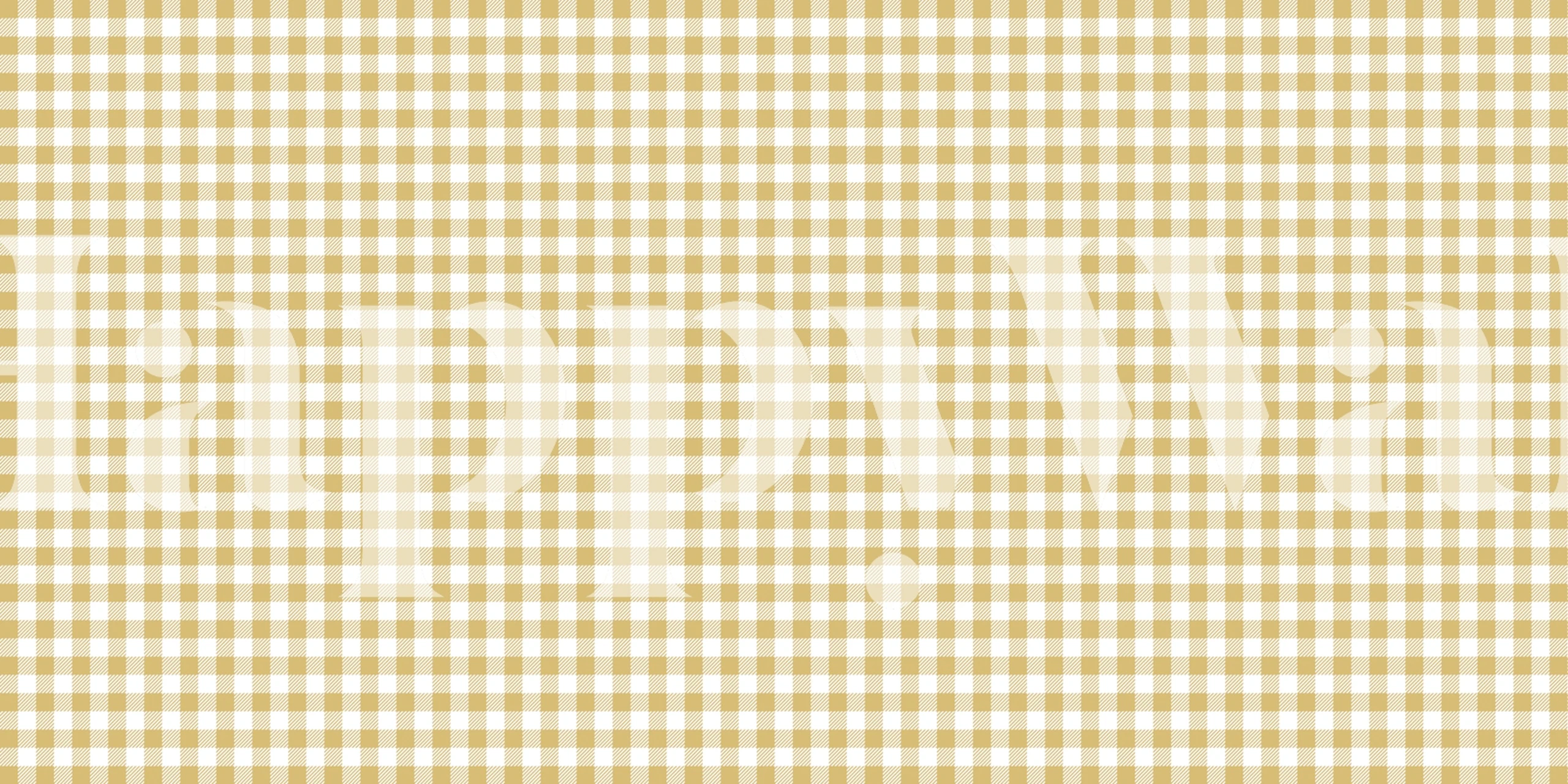 Yellow and white gingham check pattern wallpaper