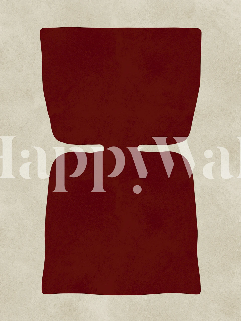 Abstract design in deep red on textured background wallpaper