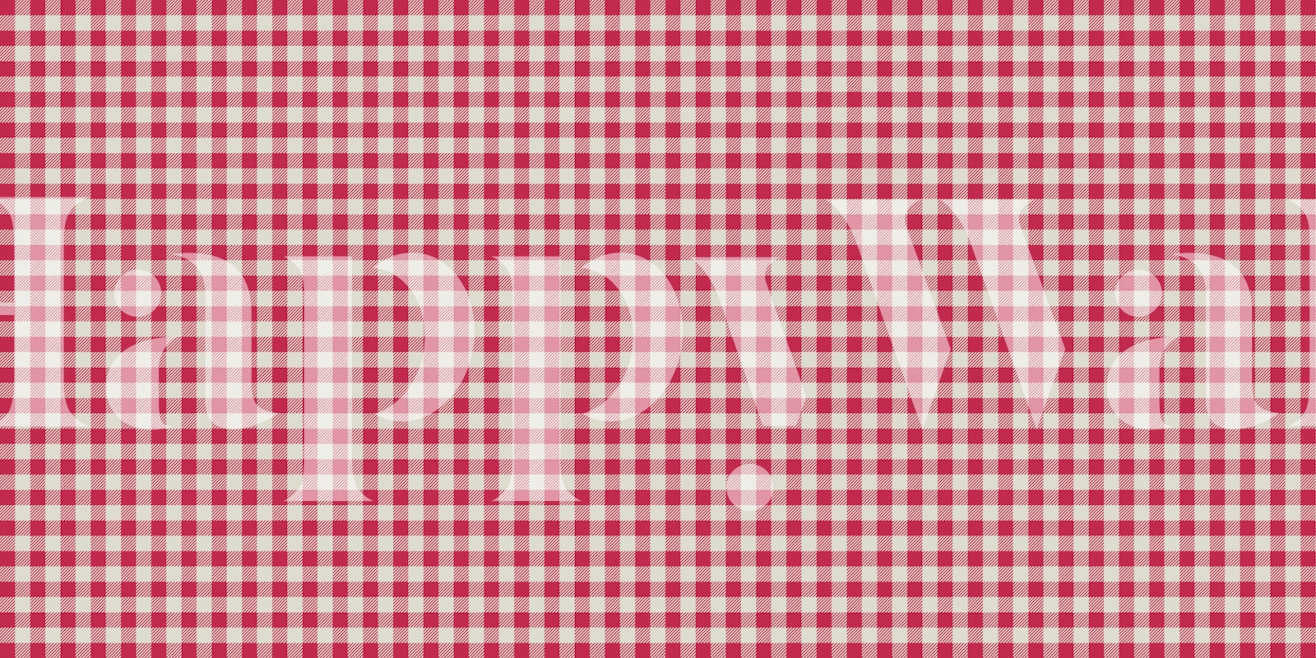 Abstract Chessboard Pattern Wall Mural in Red and Beige