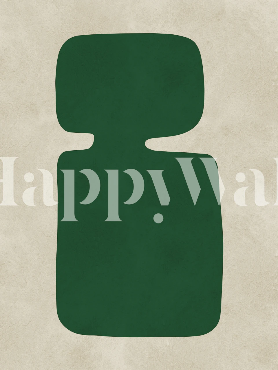 Fototapete Abstrakte geometrische form in tiefem grün auf strukturiertem Hintergrund