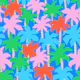 Colorful Cut Out Palm Trees Kids