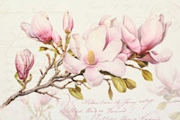 Magnolia Spring Romance Memories tapete