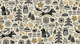 autumn forest - mustard, grey