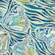 Maximalist Boho Zebra Butterfly • Blue Mural