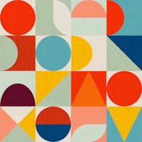 Mid Century Bauhaus Pattern ταπετσαρία