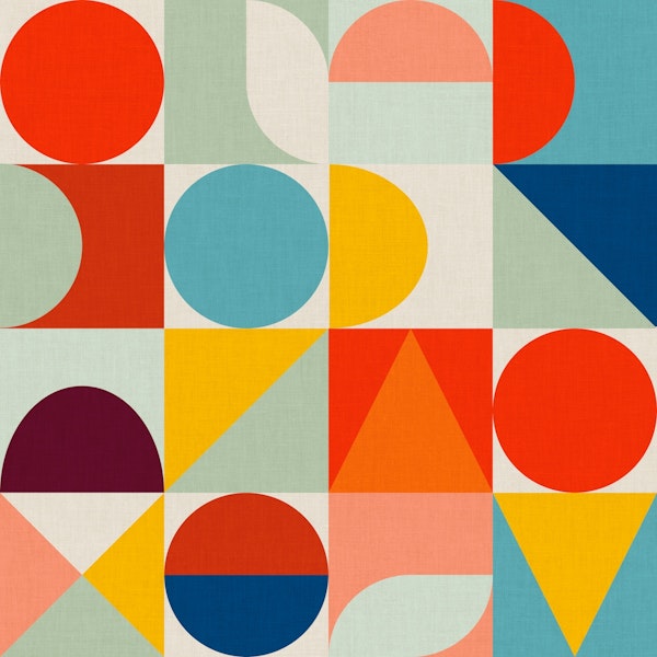 Mid Century Bauhaus Pattern