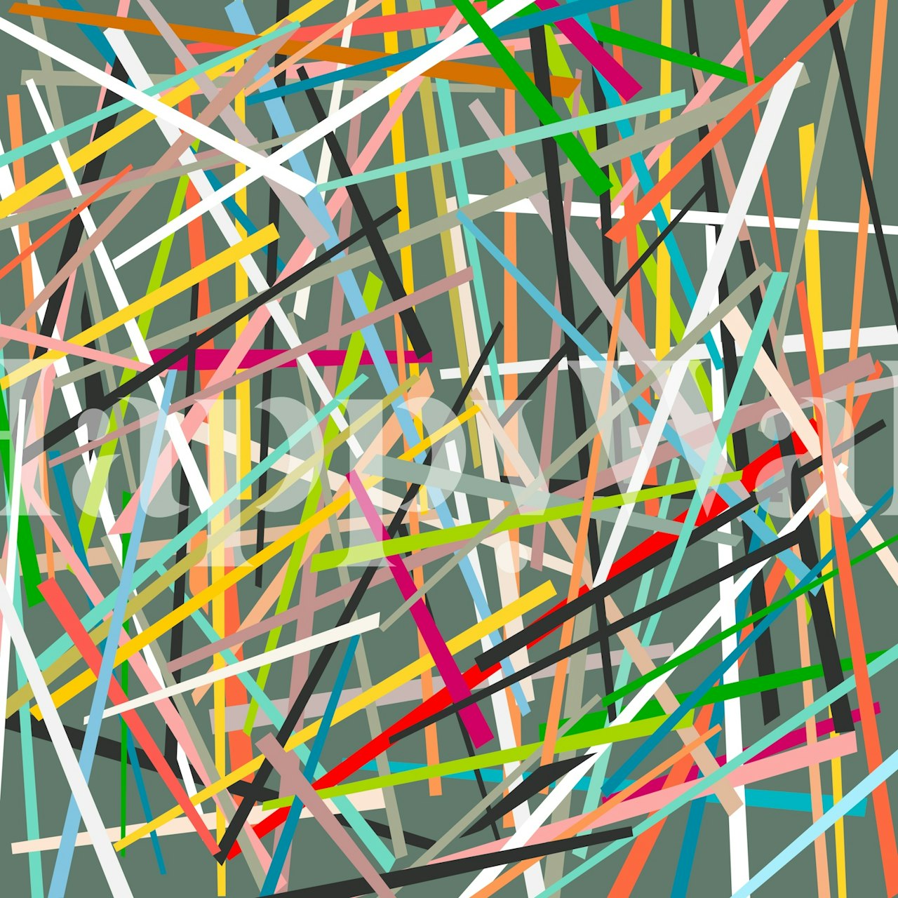 Intertwined 6 wallpaper displayed in a room