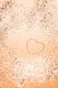 ORANGE Lady Glitter Heart 1