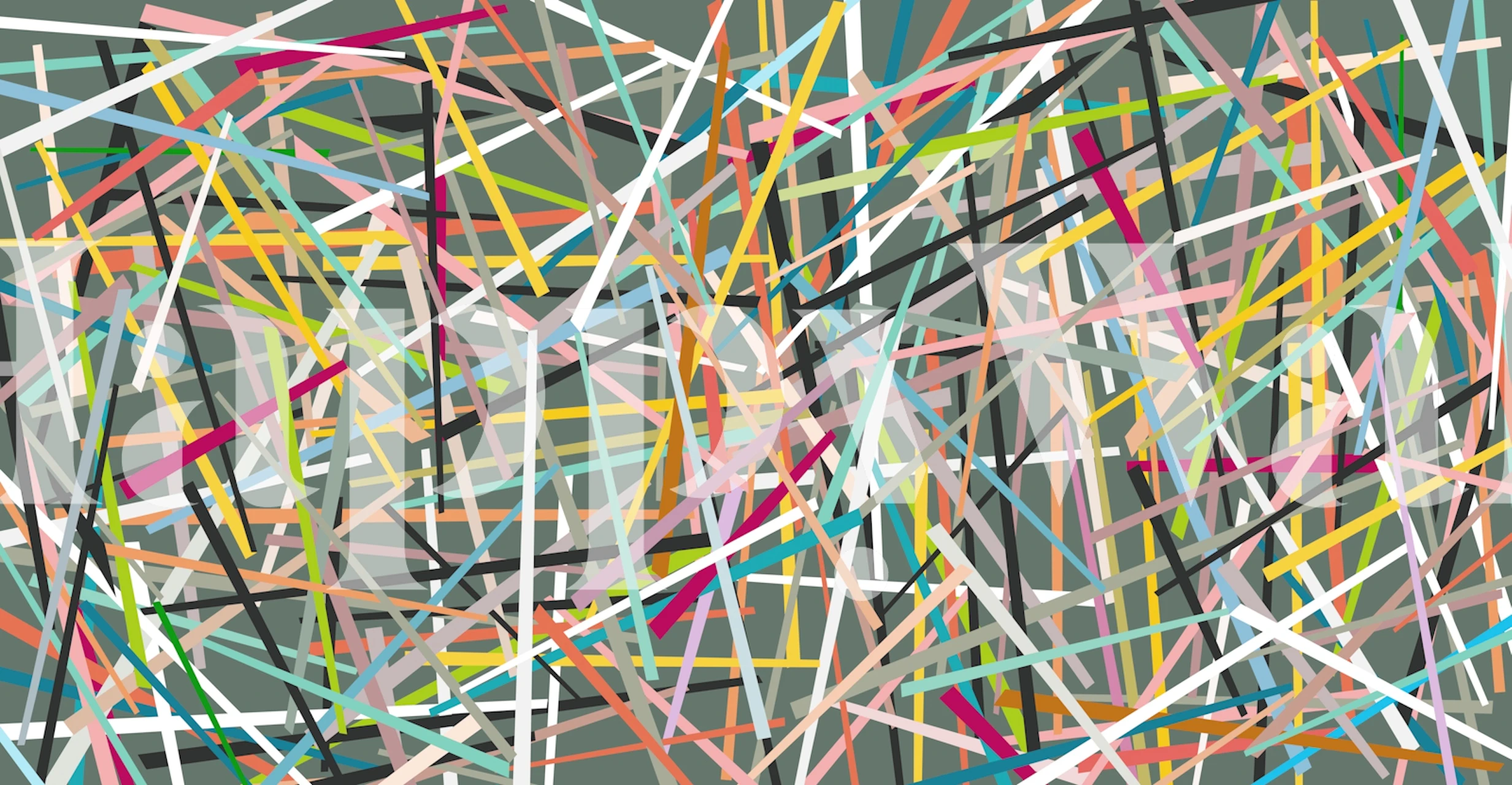 Colorful stripes in various colors on a neutral background wallpaper