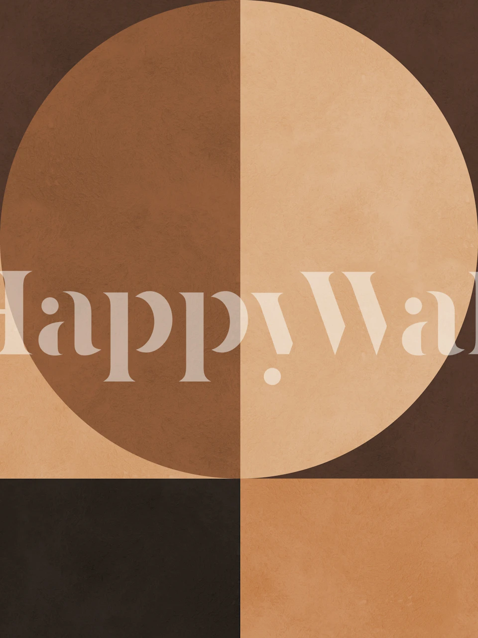 Geometric pattern in shades of brown and tan wallpaper