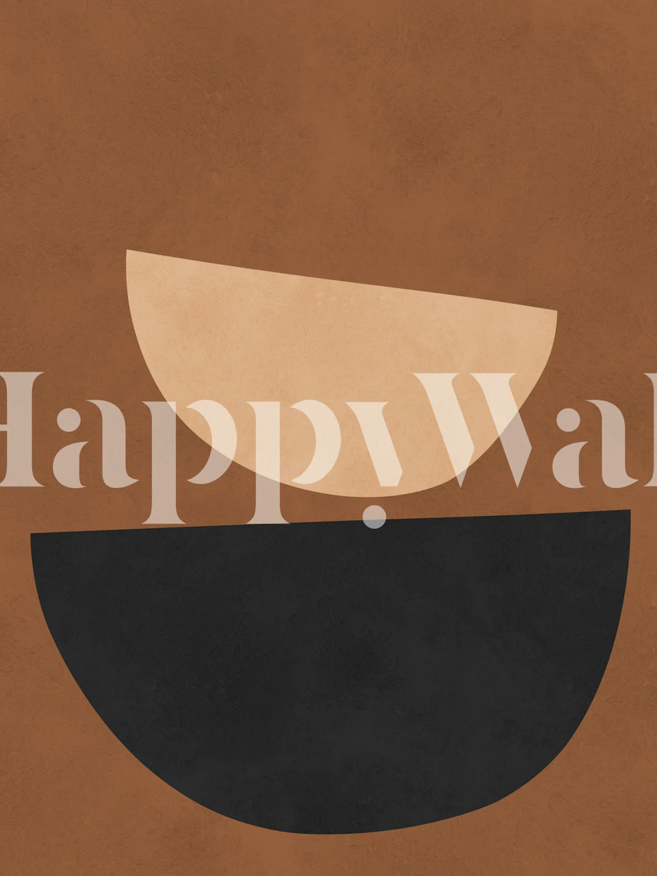 Papel de parede Tribal shapes exibido em um quarto