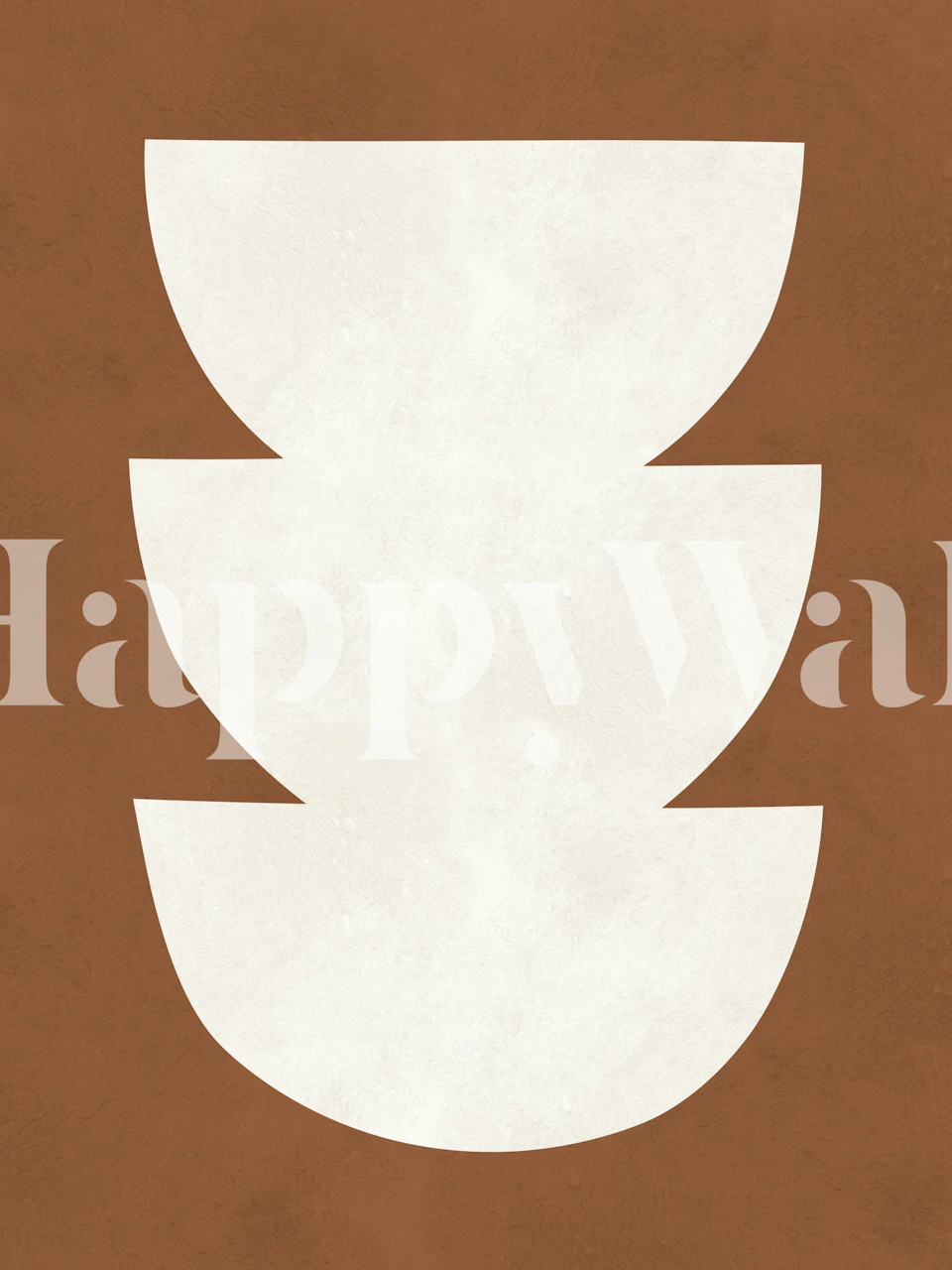 Tribal shapes tapet vist i et rom