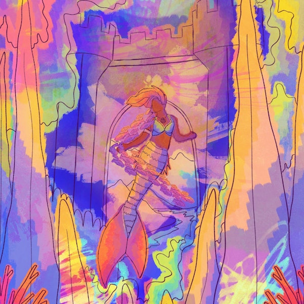 Mermaid and the castle