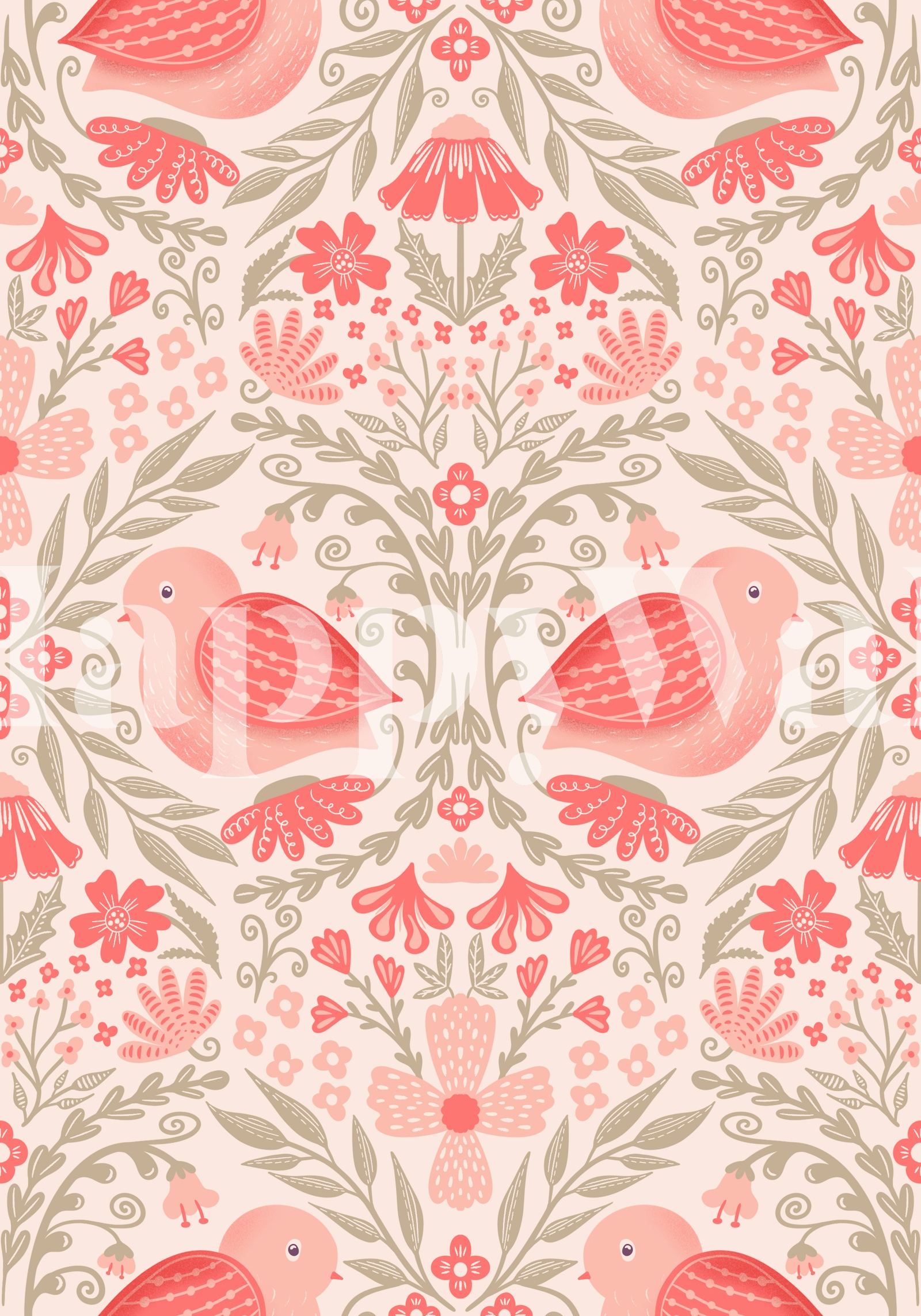 Baroque Peach Floral Luxury Lawn Printed Embroidery 3 picec Unstitched