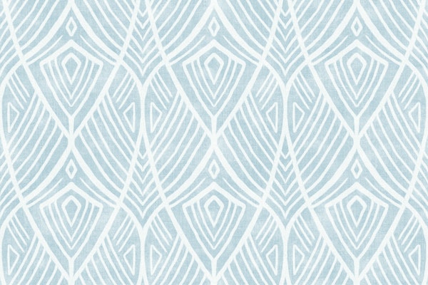 Linework Art Deco Amphora on Grey Blue