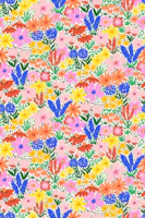 Happy Colorful Summer Flower Meadow wallpaper