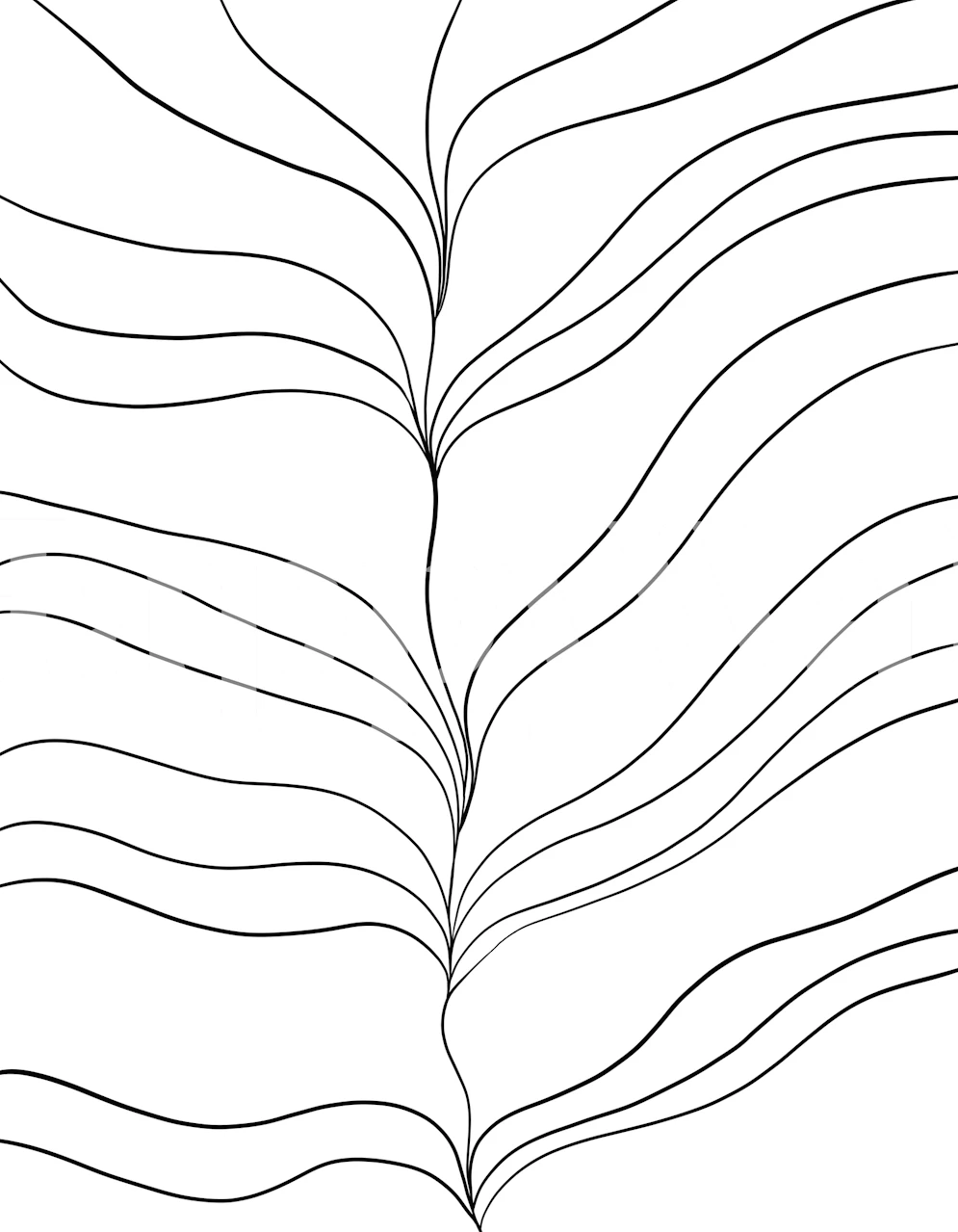 Minimal Ocean Dream Waves 1 design tapety