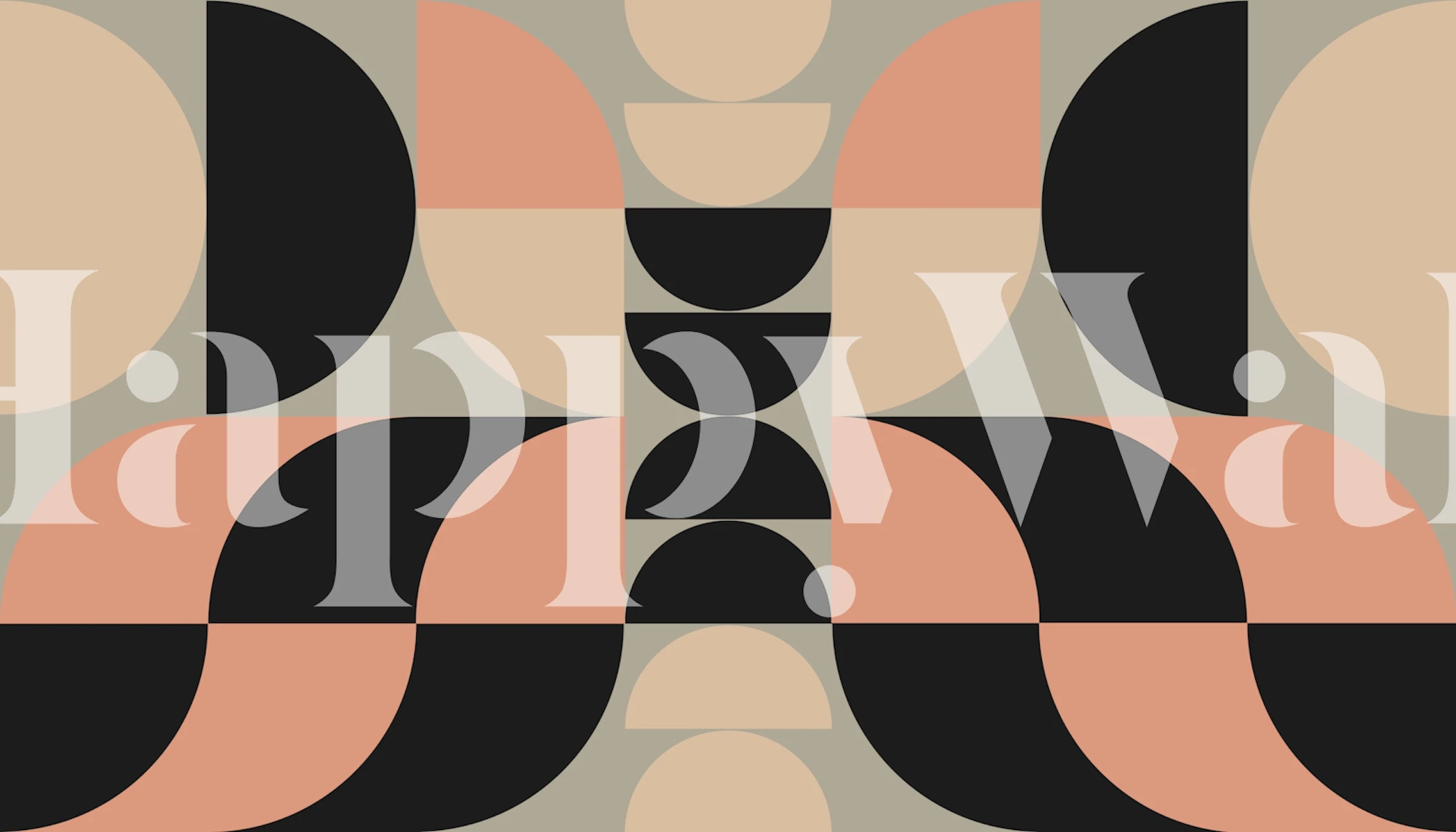 Geometric Light Bauhaus Geo wallpaper in a room