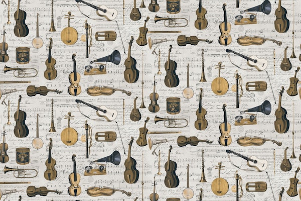 Classic Music Instruments And Notes