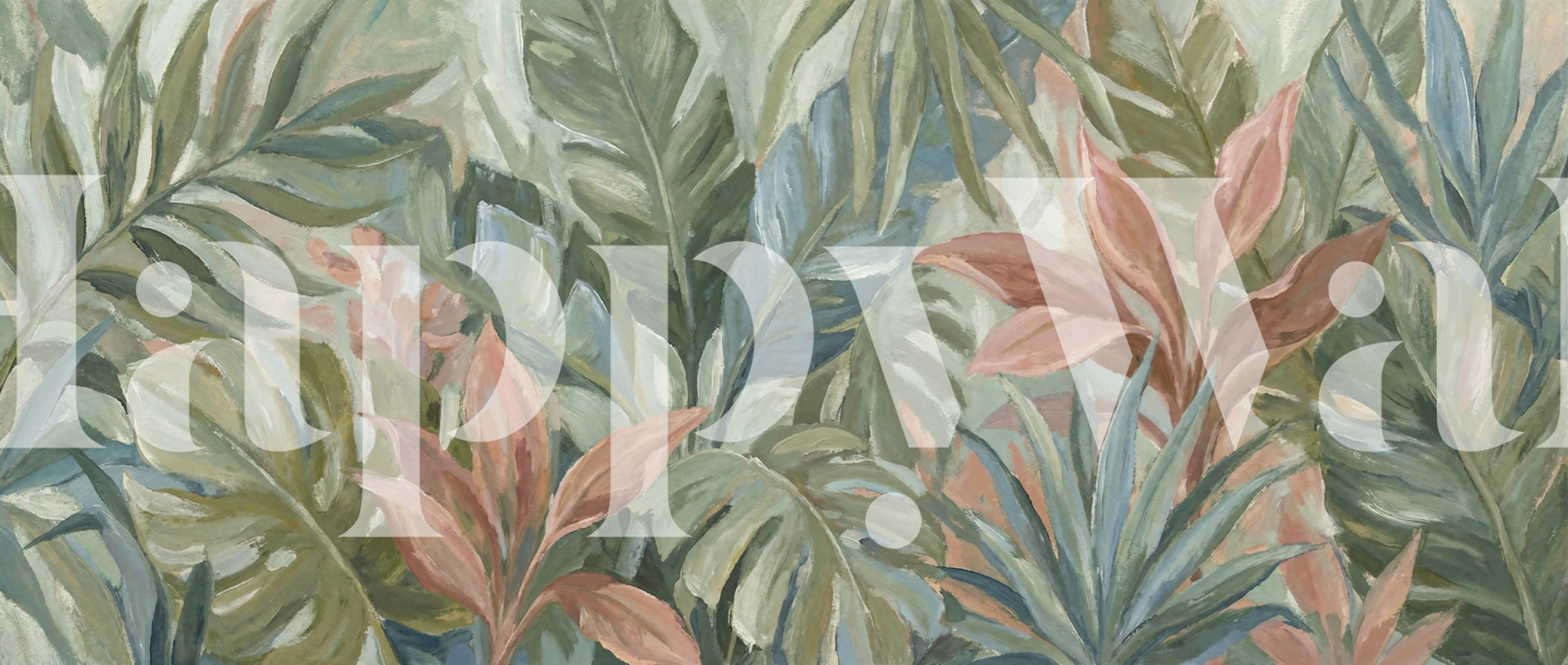 papel de parede Dream Forest Art em um quarto