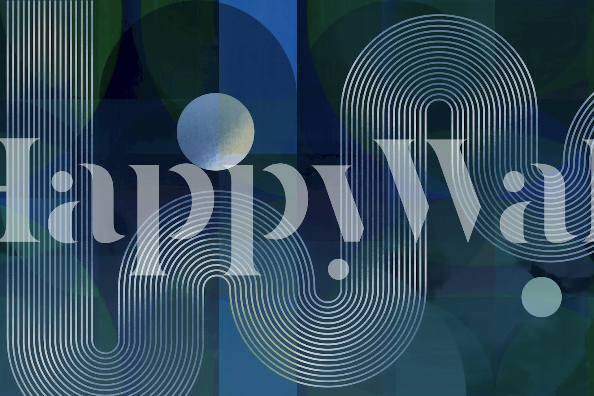 Midnight Rainbow tapetdesign i et rum