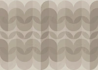 Curvy Arc Lines Watercolor behang