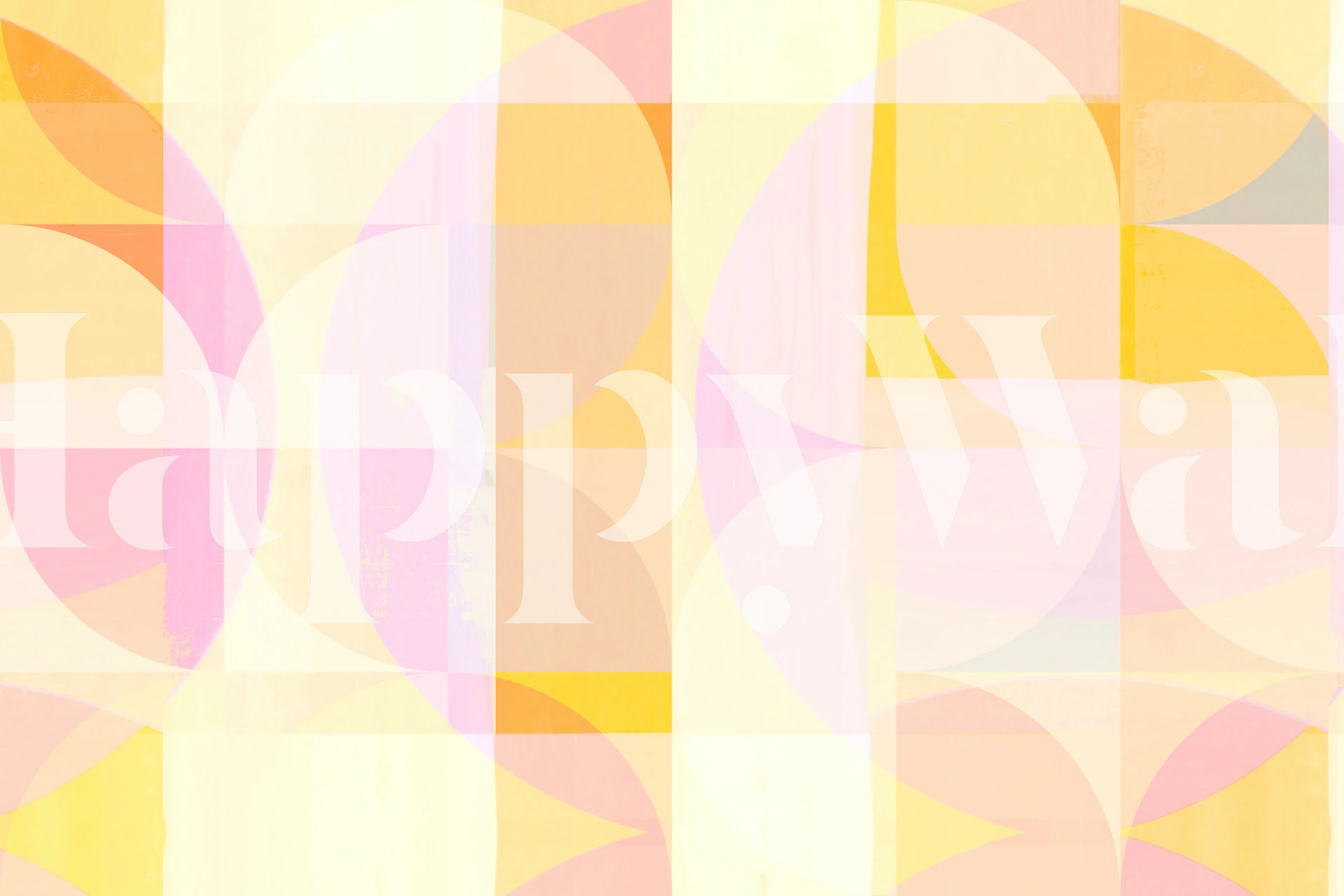 tapeta Organic Bauhaus Mosaic w pokoju