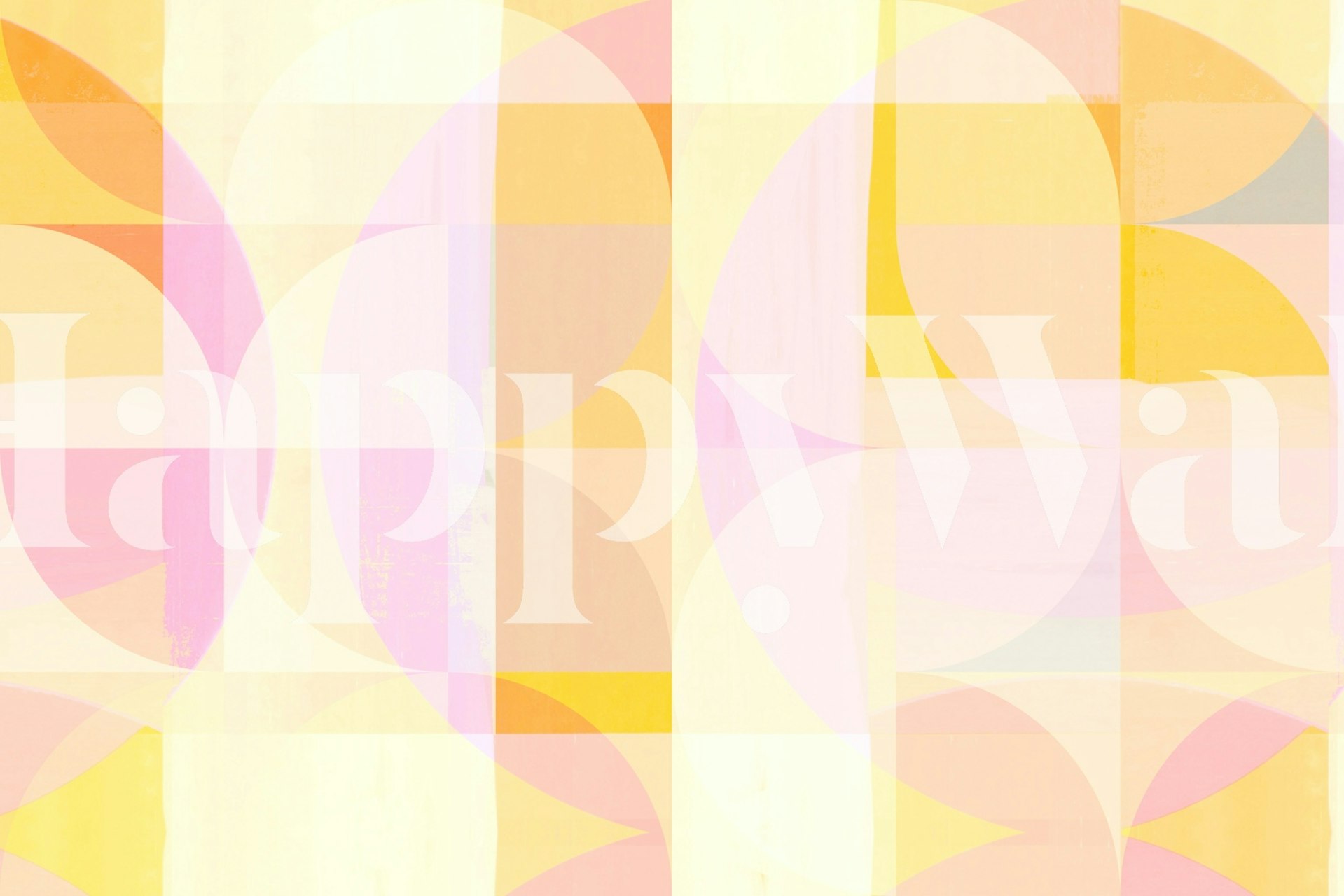 Organic Bauhaus Mosaic tapeta u sobi