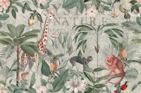 Nostalgic Jungle Animal Adventure ταπετσαρία