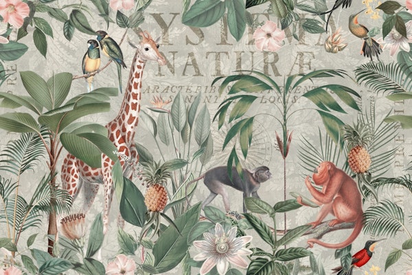 Nostalgic Jungle Animal Adventure