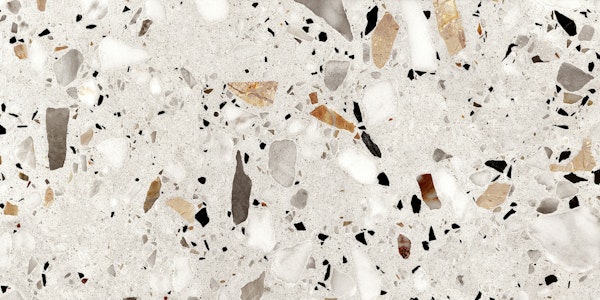 GRAY NATURAL TERRAZZO WALLPAPER