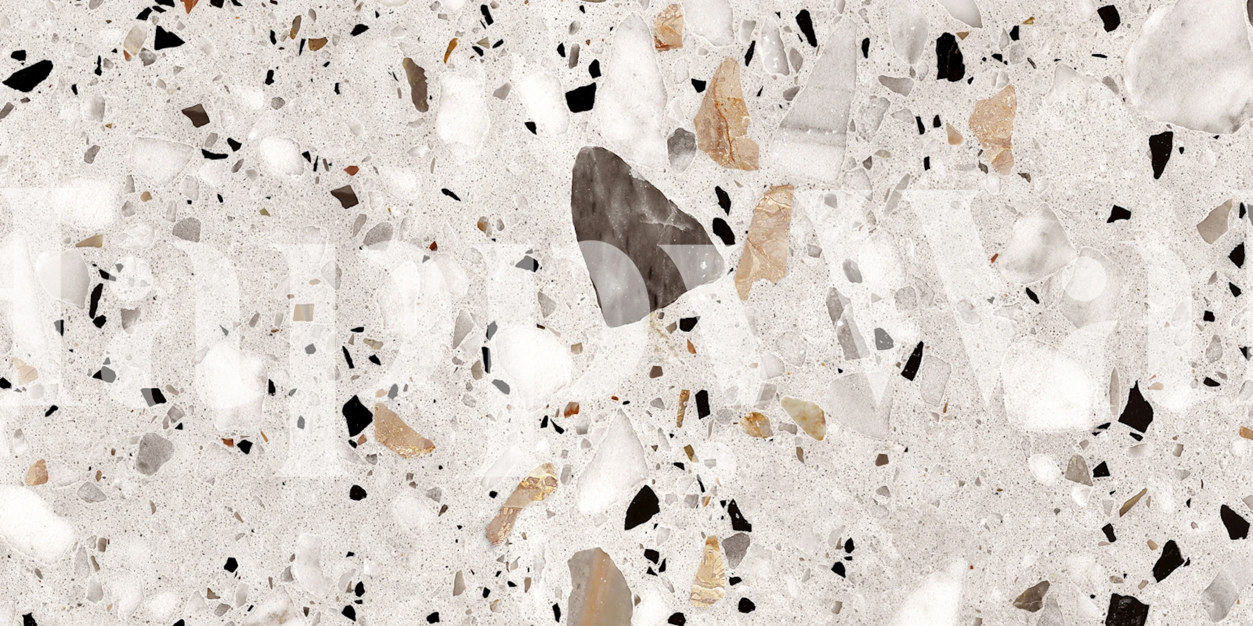 Natural Stone Terrazzo Art tapet i ett rum