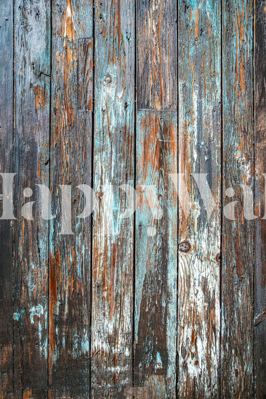 Weathered Woodgrain Vintage Tapetdesign