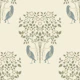 Art Nouveau Birds and Roses 1 cream