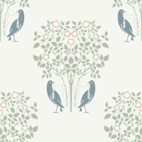 Art Nouveau Birds and Roses 5 tapete