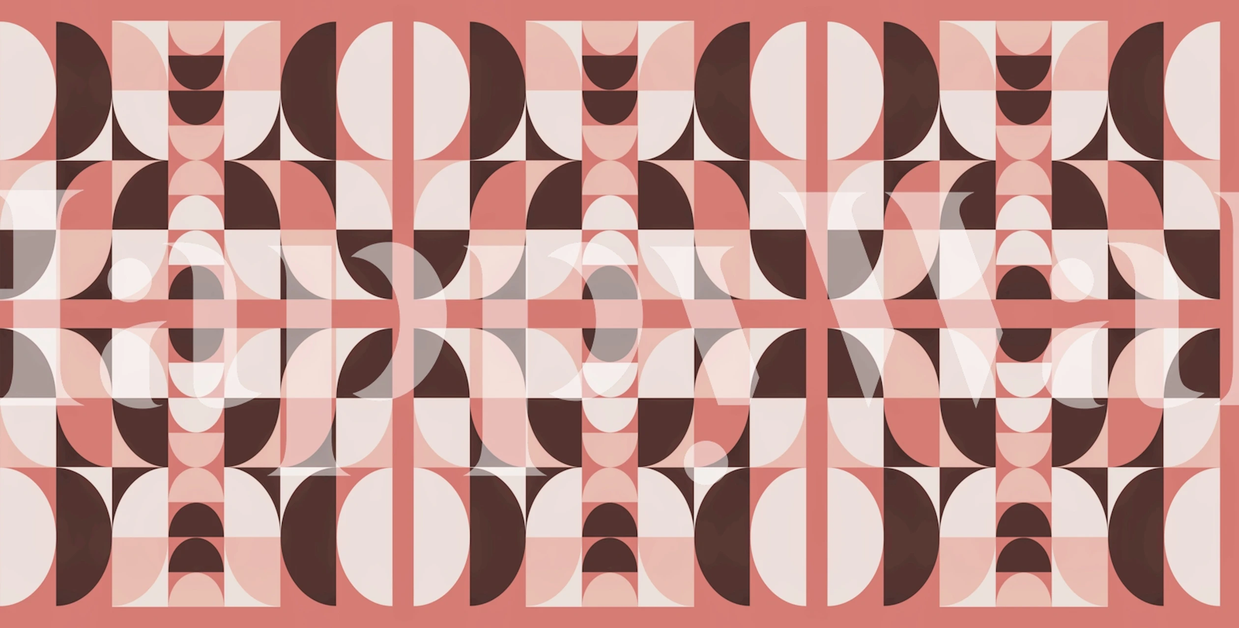 Seventies Sunrise Landscape tapet i et rom